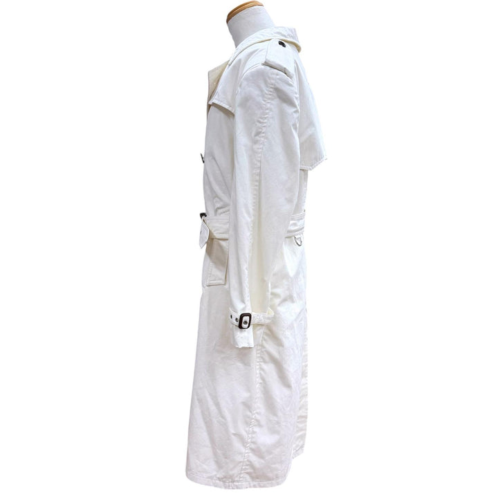 極美品▼Maison Margiela 1 10 メゾンマルジェラ1 10 23AW S50AH0126 ウール100% トレンチコート ホワイト 46 イタリア製 正規品 メンズ