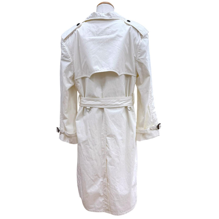 極美品▼Maison Margiela 1 10 メゾンマルジェラ1 10 23AW S50AH0126 ウール100% トレンチコート ホワイト 46 イタリア製 正規品 メンズ