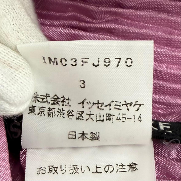 極美品★ISSEY MIYAKE イッセイミヤケ IM03FJ970 フラワー レイヤードデザイン プリーツ 長袖シャツ マルチ 3 日本製 正規品 レディース