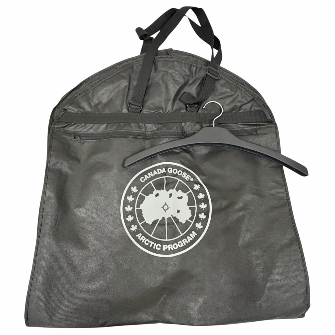美品△CANADA GOOSE カナダグース 3208LBA ブラックレーベル Rowley Parka ローリー パーカ ファー ダウンジャケット ボルドー S 正規品