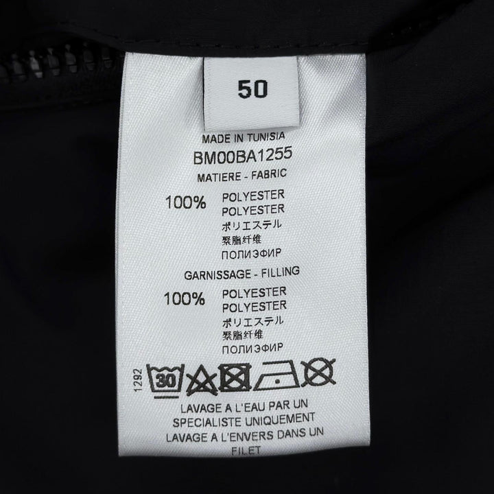 美品●GIVENCHY ジバンシィ BM00BA1255 ラバーロゴワッペン リバーシブル ジップアップ フード付 ダウンコート ブラック 50 正規品 メンズ