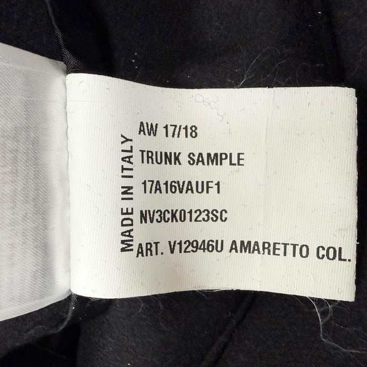 美品□VALENTINO ヴァレンティノ NV3CK0123SC ウール100％ ロックスタッズ トグルボタン ダッフルコート ブラック 46 イタリア製 正規品