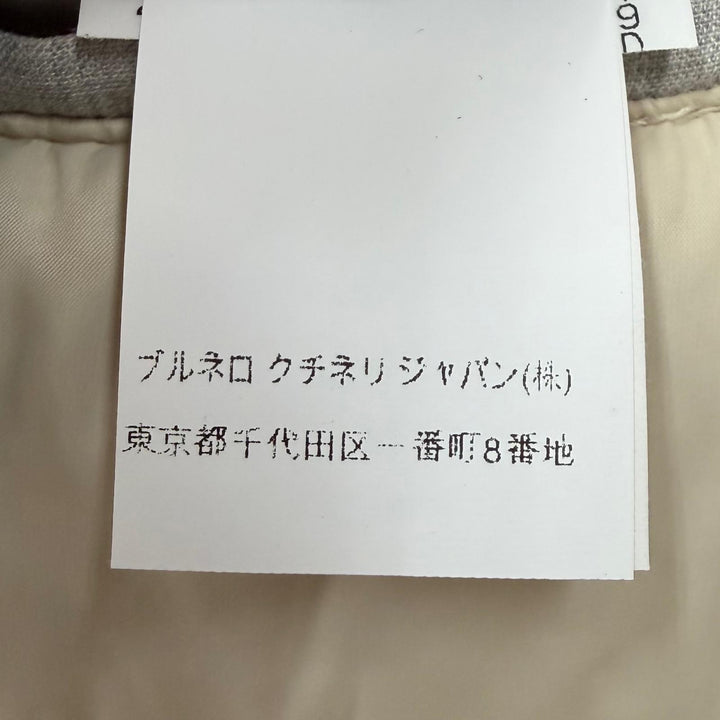 極美品▼Brunello Cucinelli ブルネロクチネリ スウェードレザー フーデッド 中綿入り WZIPUP コート グレー S イタリア製 正規品 メンズ