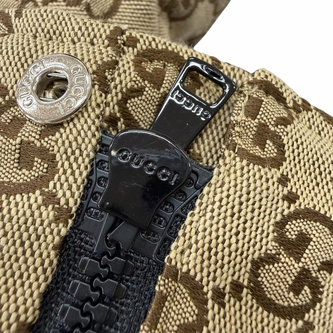 未使用品☆GUCCI グッチ 761698 GGキャンバス ボンバージャケット ダウンジャケット ブラウン 34 伊製 正規品 レディース ハンガー付