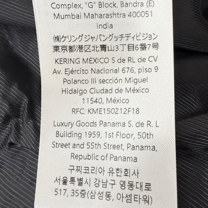 極美品□GUCCI グッチ 782745 GGロゴ総柄 ノーカラー ツイードジャケット カラーレスジャケット ブラック ホワイト 48 イタリア製 正規品