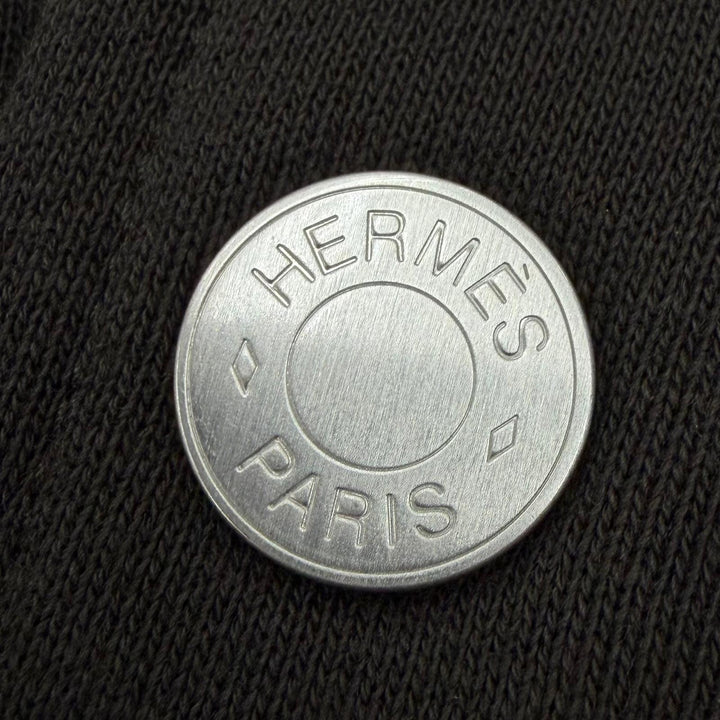 極美品▼HERMES エルメス H467830HA テディブルゾン クルー ド セル セリエボタン ジャケット カーキ XL イタリア製 正規品 メンズ