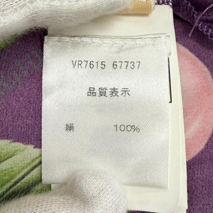 未使用品★JOHN GALLIANO ジョンガリアーノ 2003AW VR7615 67737 チェリープリント シルク100％ ミニドレス トップス 38 伊製 正規品