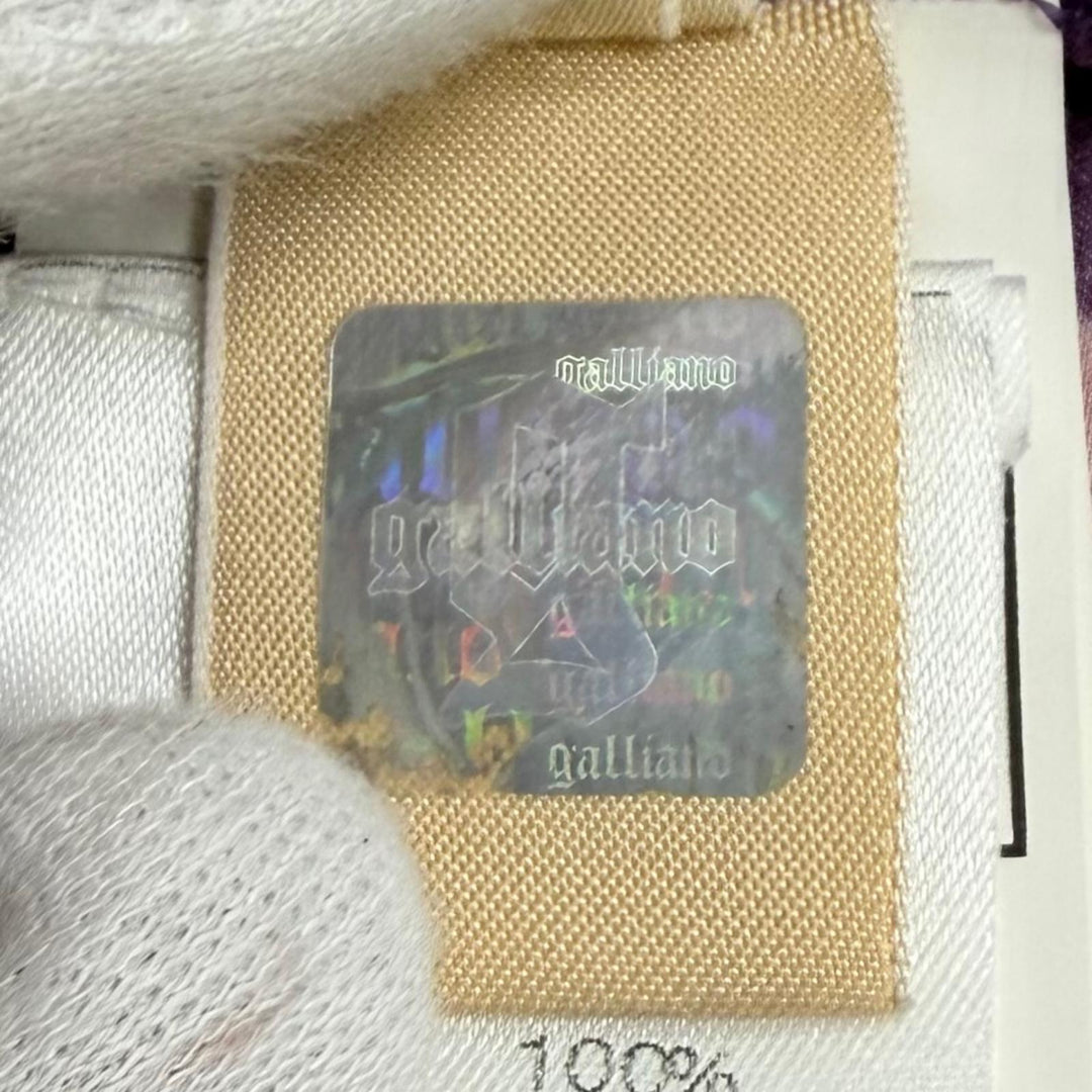 未使用品★JOHN GALLIANO ジョンガリアーノ 2003AW VR7615 67737 チェリープリント シルク100％ ミニドレス トップス 38 伊製 正規品