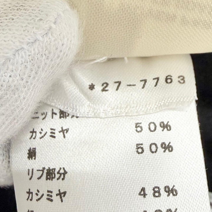極美品△HERMES エルメス 22AW 2H2826DS HARNAIS DE COUR BANDANA 宮廷の馬具 シルク カシミヤ ツイルレーヌ 半袖ニット 36 伊製 正規品