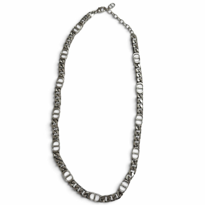 良品□DIOR ディオール オム CD Icon Chain チェーンネックレス アクセサリーシルバー メンズ レディース 保存袋付き オススメ
