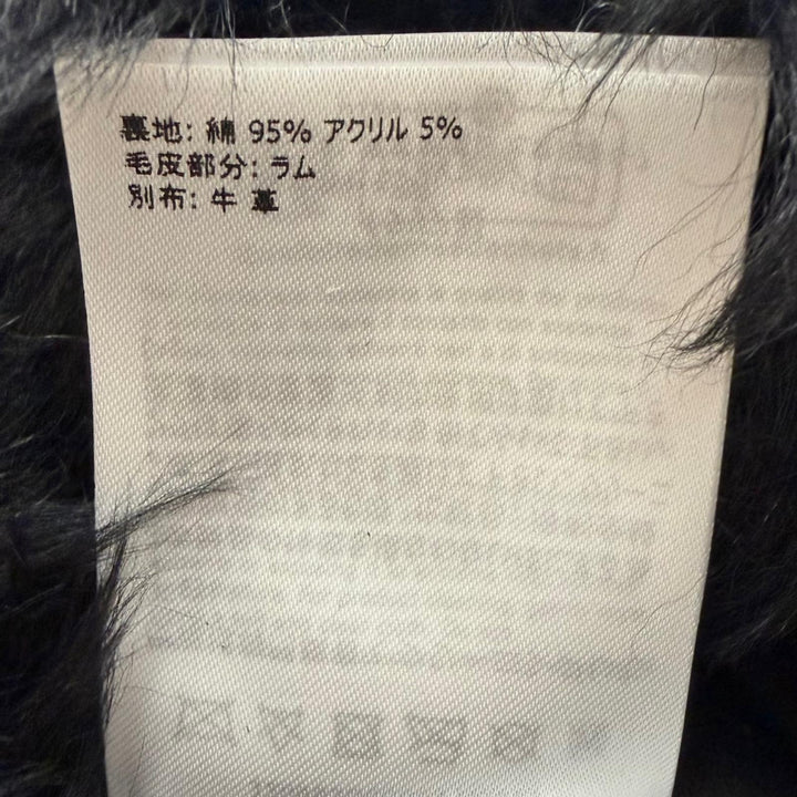 極美品□MONCLER モンクレール 2024年製 CARADOC ロゴワッペン エコファー レザー トートバッグ ブラック イタリア製 正規品 メンズ