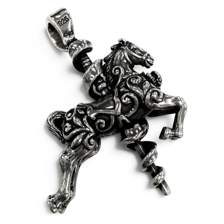極美品●Justin Davis ジャスティンデイビス SV925 メリーゴーランド L.I.C. ペンダント ペンダントトップ シルバー 重量10.0g メンズ
