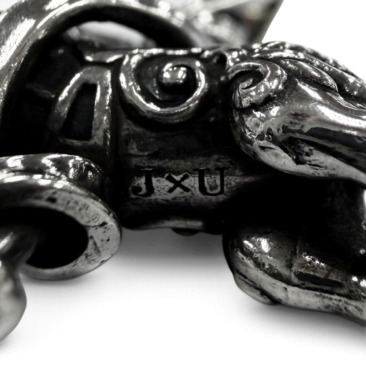 極美品●Justin Davis ジャスティンデイビス SV925 メリーゴーランド L.I.C. ペンダント ペンダントトップ シルバー 重量10.0g メンズ