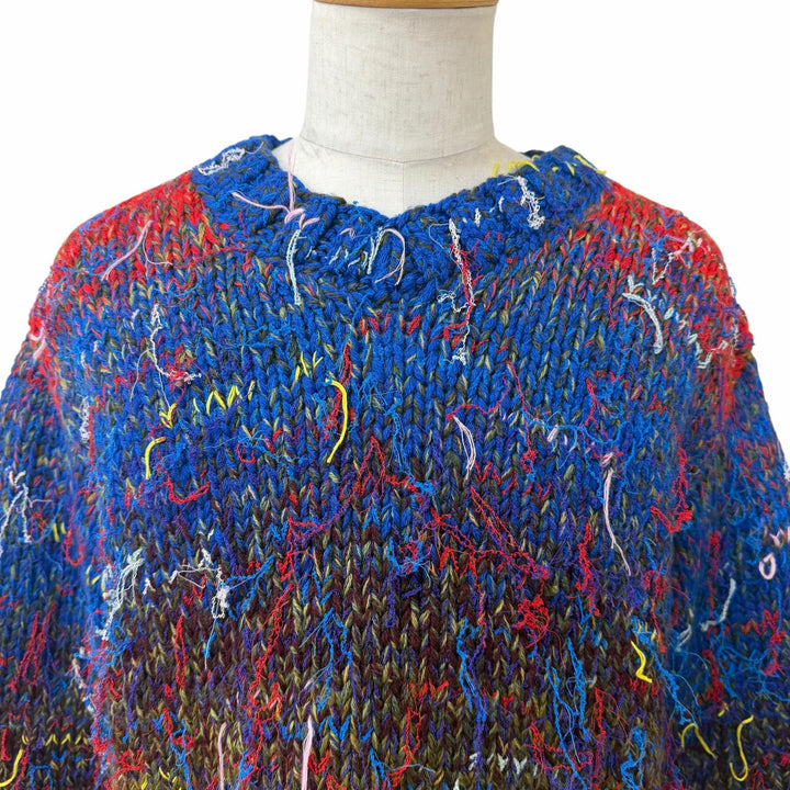 極美品□Maison Margiela 10 1 メゾンマルジェラ10 1 24SS S50HN0002 Handmade Knit Sweater ウール ニット マルチカラー L 正規品