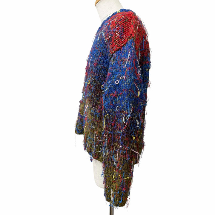 極美品□Maison Margiela 10 1 メゾンマルジェラ10 1 24SS S50HN0002 Handmade Knit Sweater ウール ニット マルチカラー L 正規品