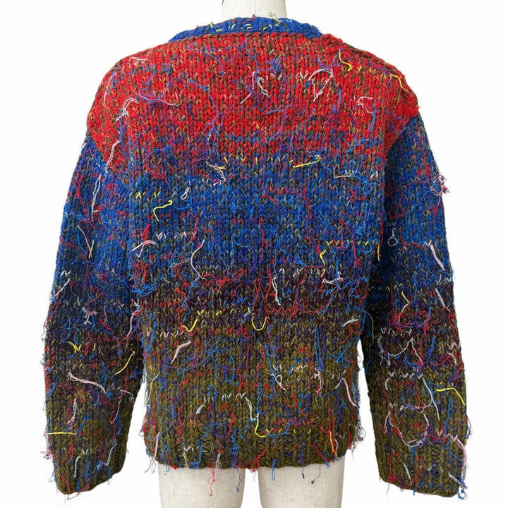 極美品□Maison Margiela 10 1 メゾンマルジェラ10 1 24SS S50HN0002 Handmade Knit Sweater ウール ニット マルチカラー L 正規品