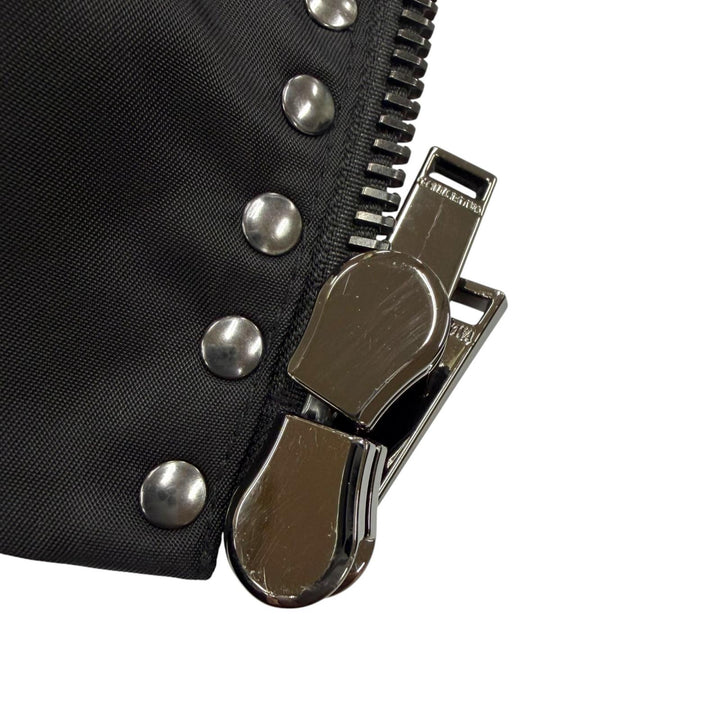 美品▼VALENTINO ヴァレンティノ MV3CI1602KP ロックスタッズ ZIPUP ブルゾン ボンバージャケット ブラック 46 イタリア製 正規品 メンズ