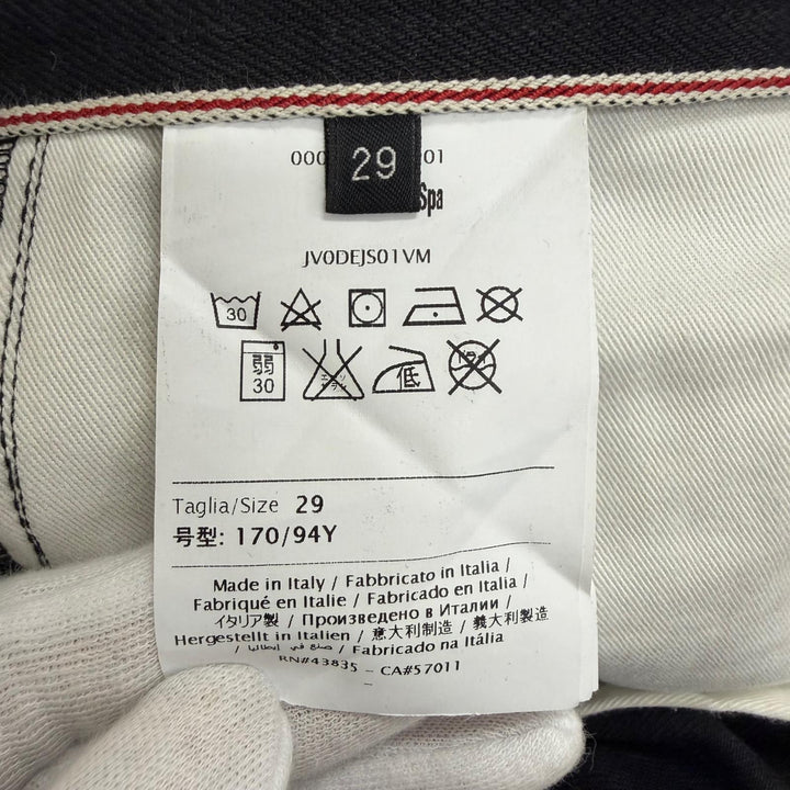 【ドンドン見直し】美品□VALENTINO ヴァレンティノ JV0DEJS01VM ロックスタッズ デニムパンツ ブラック 29 イタリア製 正規品 メンズ