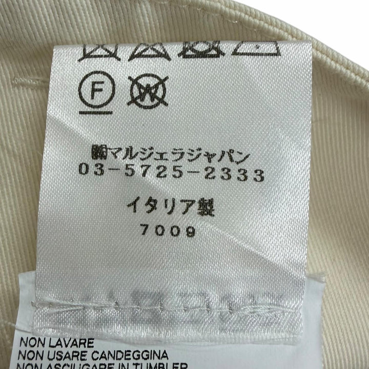 【ドンドン見直し】美品□Maison Margiela 10 メゾンマルジェラ10 S50KA0560 サイドライン チノパンツ アイボリー 46 イタリア製 正規品
