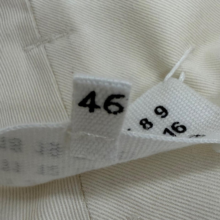 【ドンドン見直し】美品□Maison Margiela 10 メゾンマルジェラ10 S50KA0560 サイドライン チノパンツ アイボリー 46 イタリア製 正規品