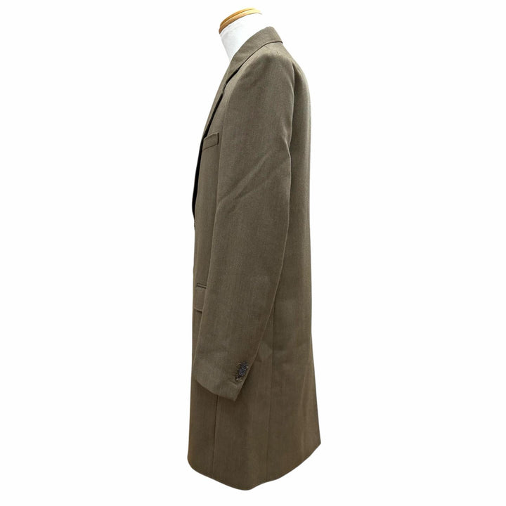 極美品▼Maison Margiela 14 メゾンマルジェラ14 50AA003744578 ウール100% シングル チェスターコート カーキ 46 伊製 正規品 メンズ