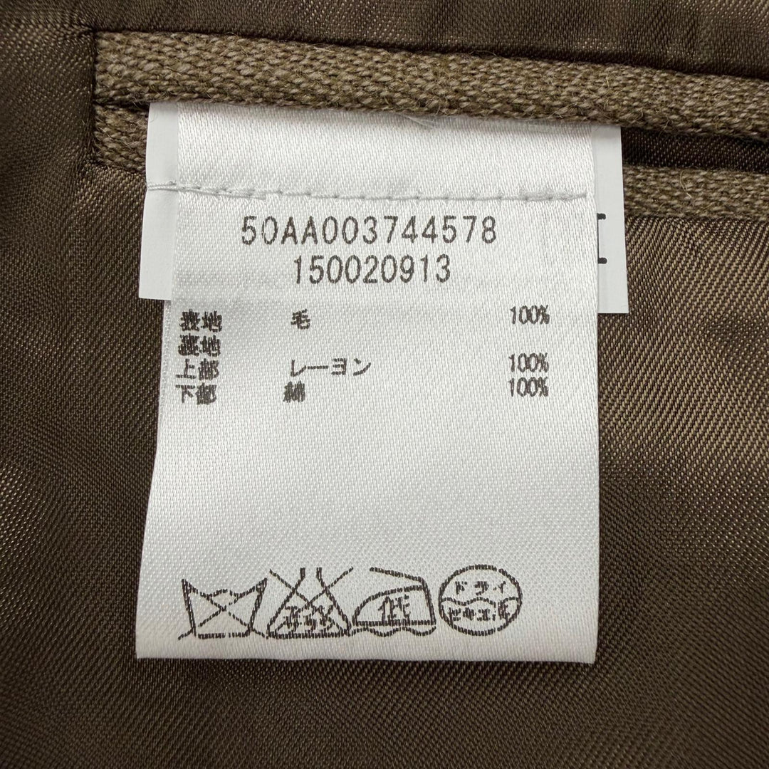 極美品▼Maison Margiela 14 メゾンマルジェラ14 50AA003744578 ウール100% シングル チェスターコート カーキ 46 伊製 正規品 メンズ