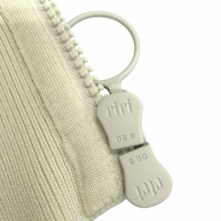 極美品□Maison Margiela 10 メゾンマルジェラ10 S30HB0033 ウール100％ 中綿入り ニットジャケット アイボリー M ルーマニア製 正規品