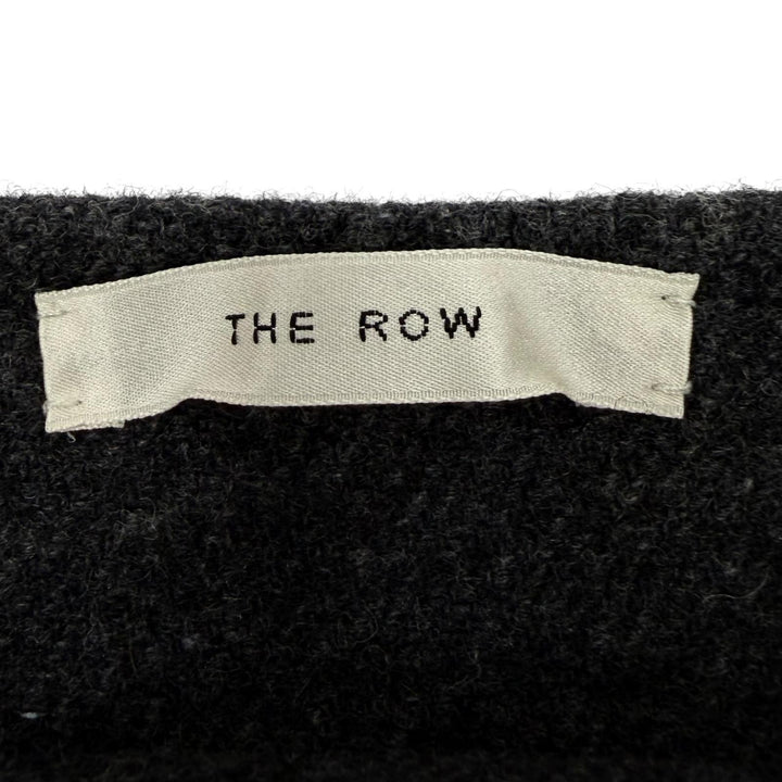 極美品☆THE ROW ザロウ 8405-W1439/8469-W1439 ウール カシミヤ混 トップス・スカート セットアップ グレー 2 イタリア製 正規品