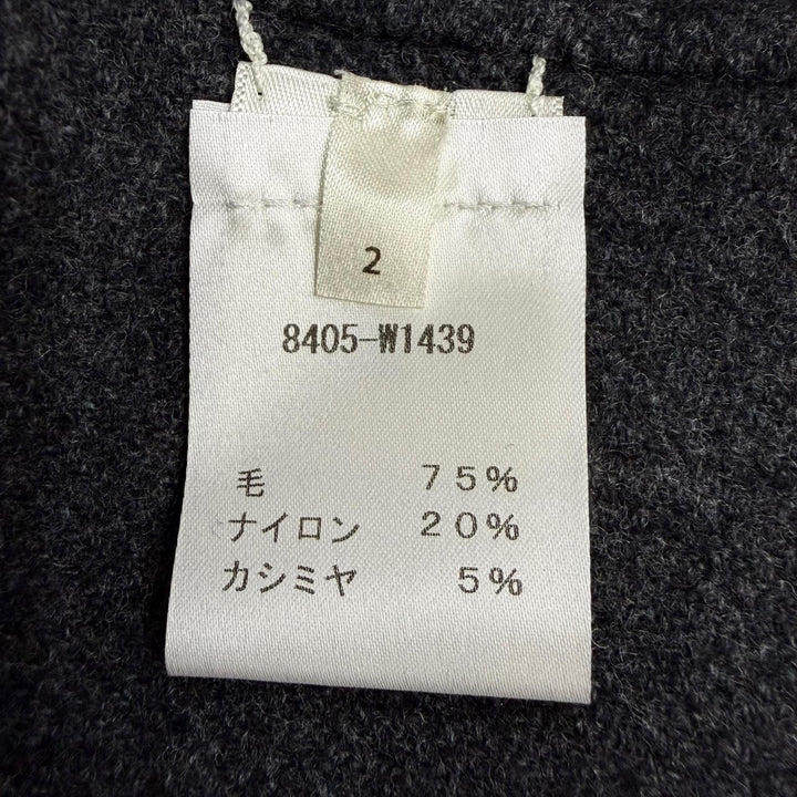 極美品☆THE ROW ザロウ 8405-W1439/8469-W1439 ウール カシミヤ混 トップス・スカート セットアップ グレー 2 イタリア製 正規品