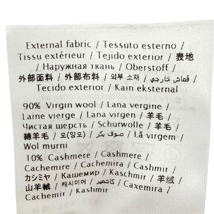 極美品△VALENTINO ヴァレンティノ 24AW 5B3CA768MA ウール カシミヤ 裏地ロゴ総柄 リボン ロングコート グレー 40 正規品 定価836000円