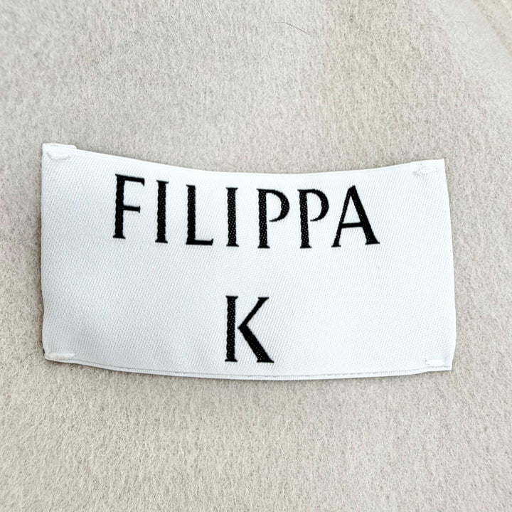 極美品△FILIPPA K フィリッパ コー 29102 Alexa Coat アレクサコート ウール カシミヤ ベルテッド ロングコート ライトベージュ 34