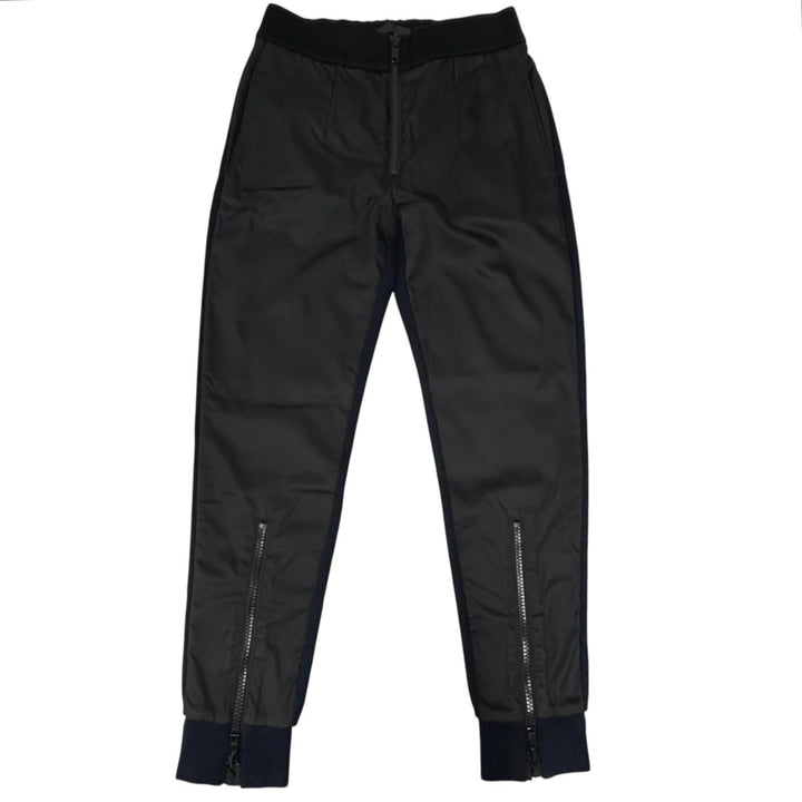 【ドンドン見直し】美品□PRADA プラダ UJP127 ナイロン切替 ジョガーパンツ スウェットパンツ ブラック ネイビー XS 正規品 メンズ