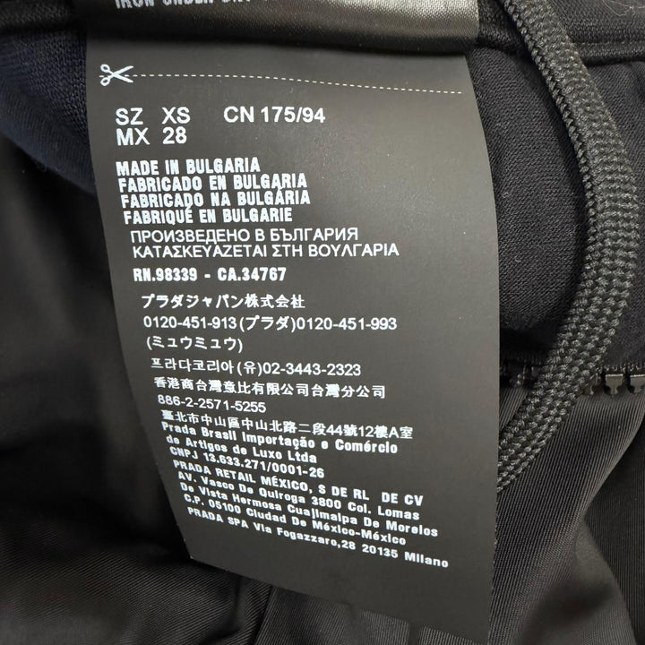 【ドンドン見直し】美品□PRADA プラダ UJP127 ナイロン切替 ジョガーパンツ スウェットパンツ ブラック ネイビー XS 正規品 メンズ