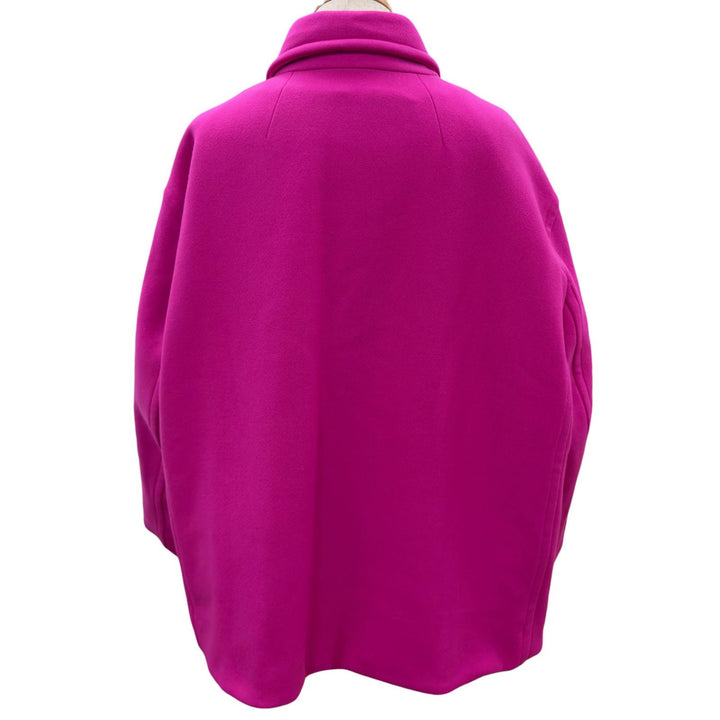 未使用品●VALENTINO ヴァレンティノ 1V0C1M308U4 Reversible Jacket With Inner Bomber ウール ドッキング コート ピンク 48 伊製 正規品