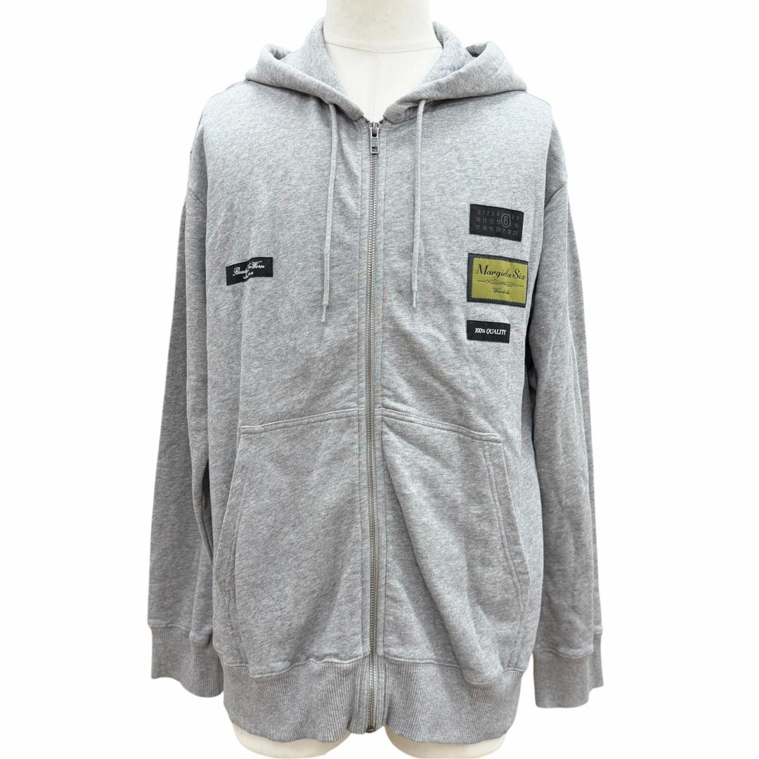 【ドンドン見直し】美品 ▼MM6 Maison Margiela エムエムシックス メゾンマルジェラ 26SS SH0HG0007 ZIPUP パーカー グレー S 正規品