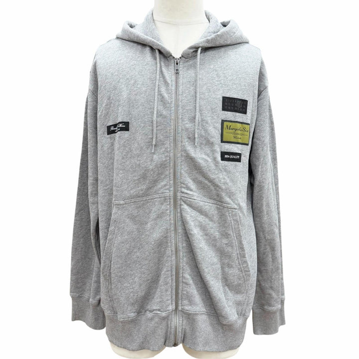 【ドンドン見直し】美品 ▼MM6 Maison Margiela エムエムシックス メゾンマルジェラ 26SS SH0HG0007 ZIPUP パーカー グレー S 正規品