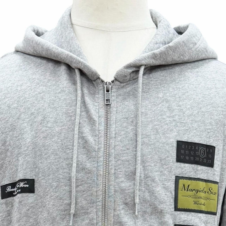 【ドンドン見直し】美品 ▼MM6 Maison Margiela エムエムシックス メゾンマルジェラ 26SS SH0HG0007 ZIPUP パーカー グレー S 正規品