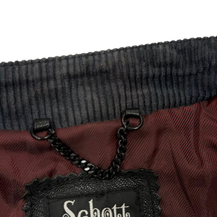 美品▼schott ショット 3101025 CLASSIC RACER JACKET ゴートスキン レザー ZIPUP シングル ライダースジャケット ブラック M 正規品
