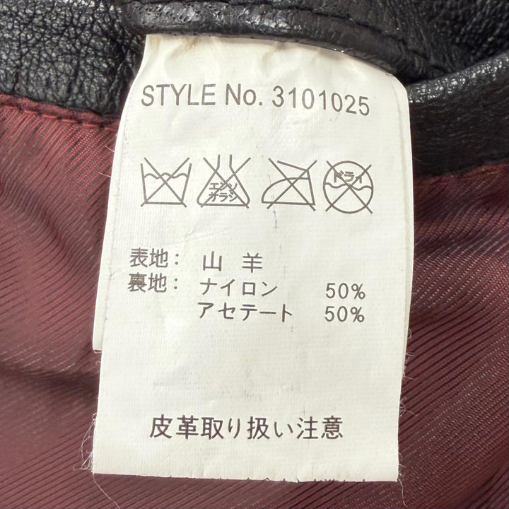 美品▼schott ショット 3101025 CLASSIC RACER JACKET ゴートスキン レザー ZIPUP シングル ライダースジャケット ブラック M 正規品