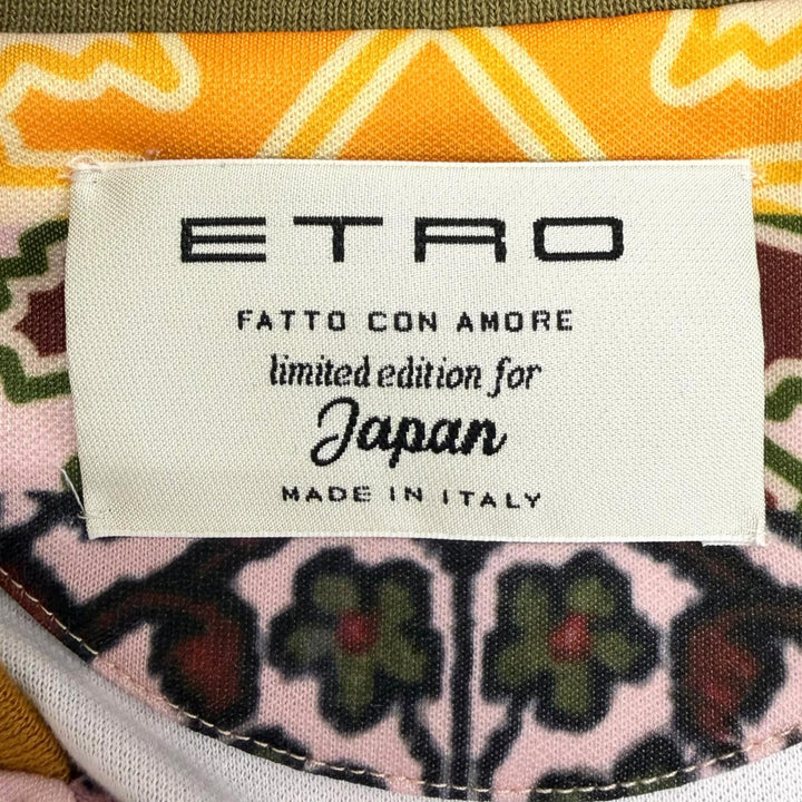 極美品□ETRO エトロ 2022年製 222-1Y679-9924 日本限定 総柄 ジップアップ ブルゾンジャケット マルチ M イタリア製 正規品 メンズ