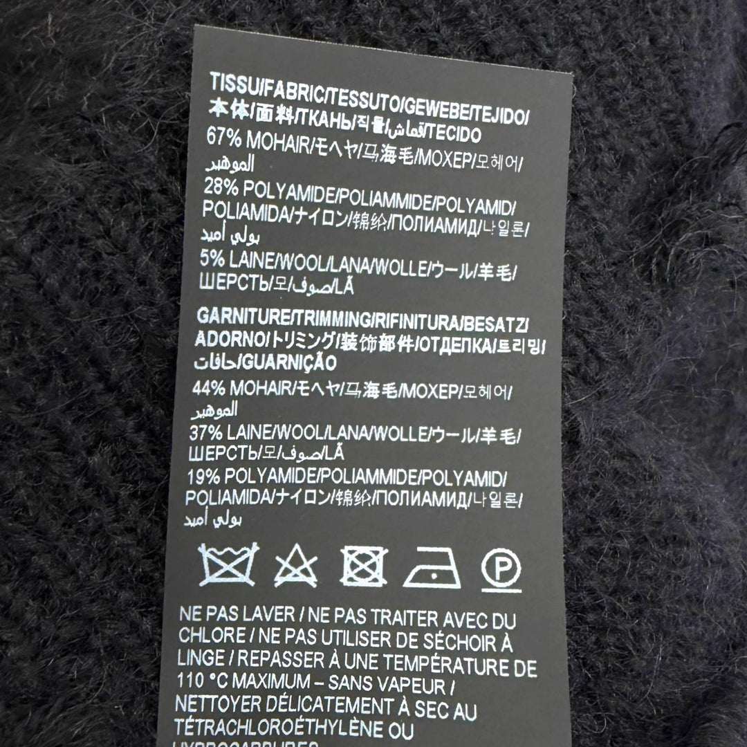 極美品□SAINT LAURENT PARIS PLAY BOY サンローランパリ プレイボーイ 2022年製 713263 木村拓哉着用 モヘアニット L イタリア製 正規品
