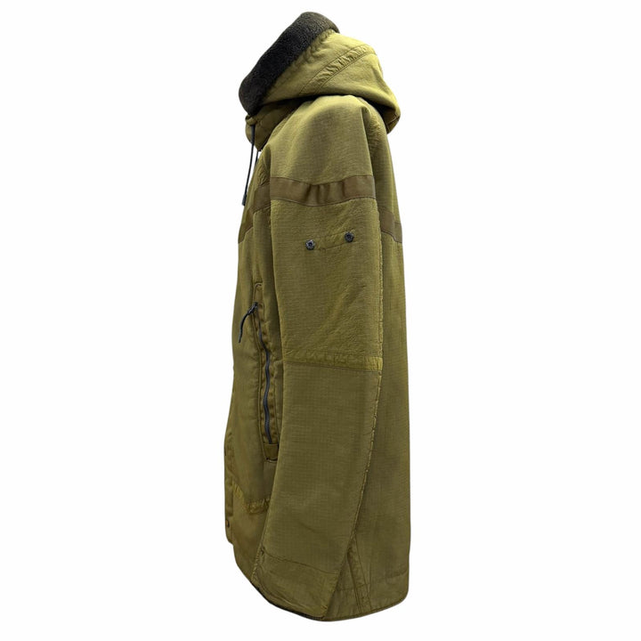 【ドンドン見直し】良品 ▼NIKE STONE ISLAND ナイキ ストーンアイランド 6525401 フーデッド WZIP モッズコート カーキ M 正規品 メンズ