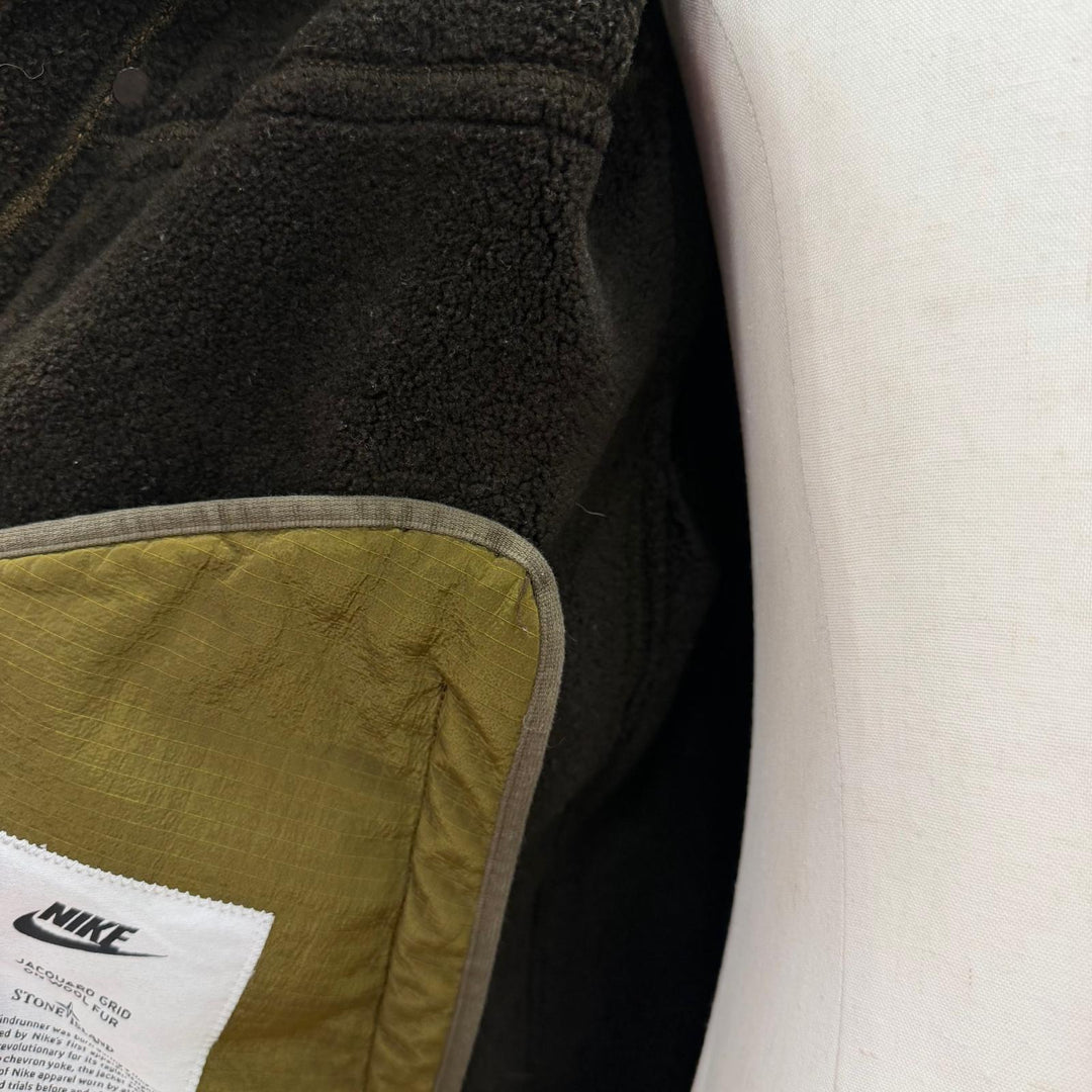 【ドンドン見直し】良品 ▼NIKE STONE ISLAND ナイキ ストーンアイランド 6525401 フーデッド WZIP モッズコート カーキ M 正規品 メンズ