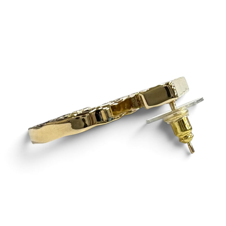 美品★CHANEL シャネル B23S ココマーク 5モチーフ ピアス アクセサリー ブラック ゴールド イタリア製 レディース 箱・保存袋付き