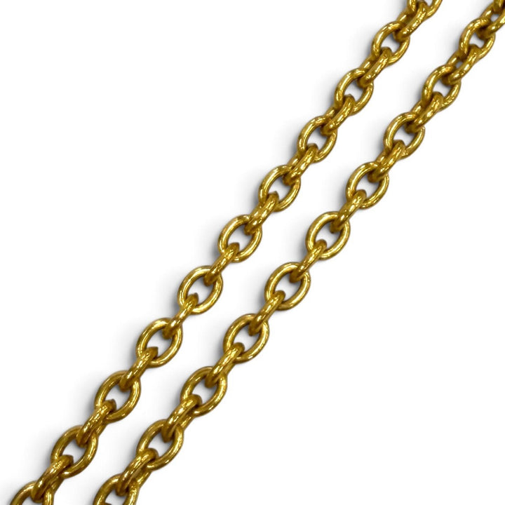 良品★CHANEL シャネル ヴィンテージ ココマーク チェーン ネックレス ペンダント アクセサリー ゴールド フランス製 レディース