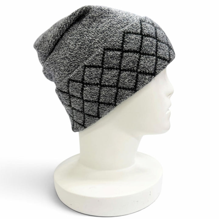 極美品△CHANEL シャネル 18A カシミヤ94% マトラッセ ココマーク ニットキャップ ニット帽 ビーニー グレー 正規品 レディース メンズ可