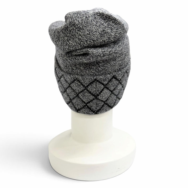 極美品△CHANEL シャネル 18A カシミヤ94% マトラッセ ココマーク ニットキャップ ニット帽 ビーニー グレー 正規品 レディース メンズ可