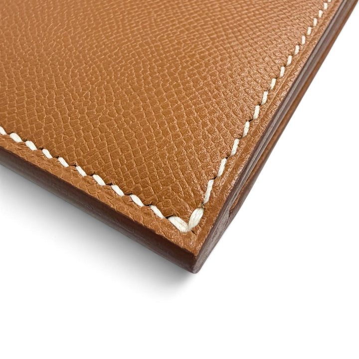 極美品△HERMES エルメス ケリーポケット ロング ヴォーマダム ゴールド シルバー金具 長財布 K刻印 メンズ レディース 箱・保存袋付き