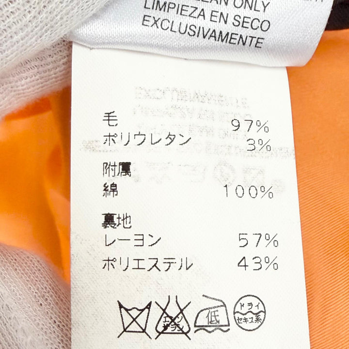極美品△HERMES エルメス ウール セリエボタン 乗馬ジャケット パンツ セットアップ ブラック 38 36 フランス製 正規品 レディース