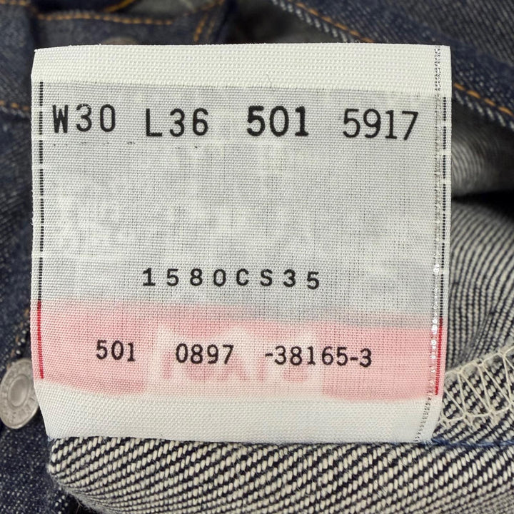 極美品▼Levis リーバイス 1997年製 501XX コットン ヴィンテージ ボタンフライ ストレート デニムパンツ インディゴ W30 USA製 メンズ